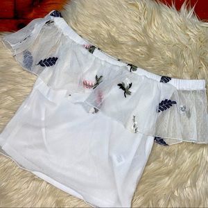 H&M off the shoulder crop top